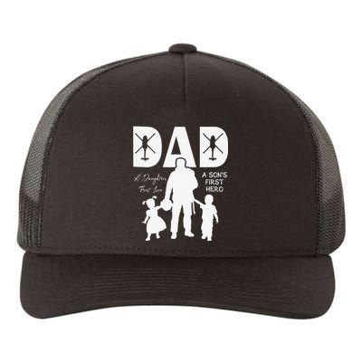 Blackhawk Dad A Daughter's First Love A Son's Hero Yupoong Adult 5-Panel Trucker Hat