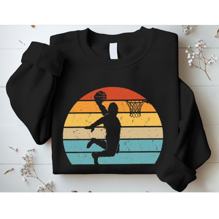 Bigfoot Dunking A Basketball Sasquatch Design Sweatshirt