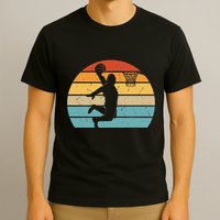 Bigfoot Dunking A Basketball Sasquatch Design T-Shirt
