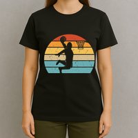 Bigfoot Dunking A Basketball Sasquatch Design T-Shirt