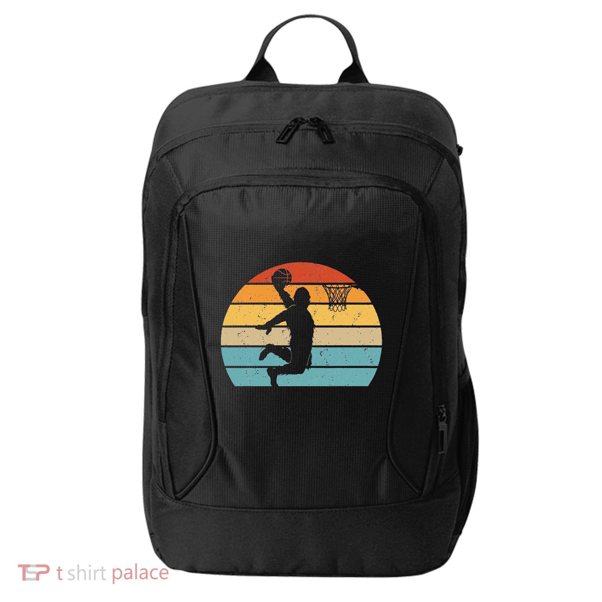 Bigfoot Dunking A Basketball Sasquatch Design City Backpack