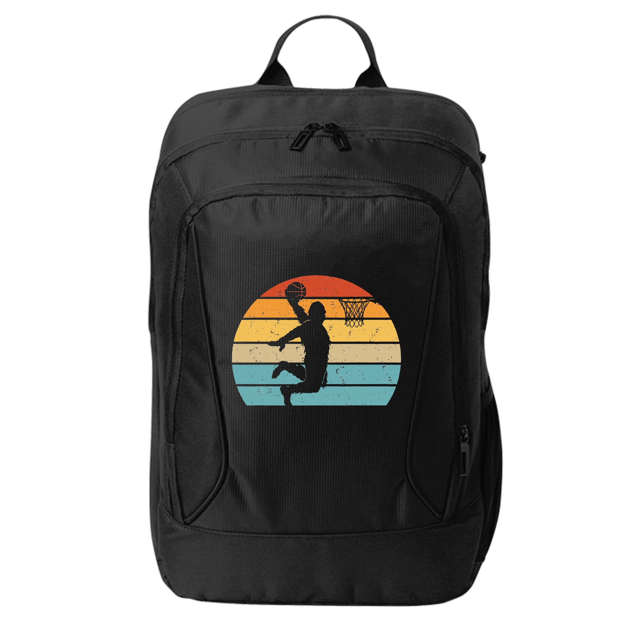 Bigfoot Dunking A Basketball Sasquatch Design City Backpack