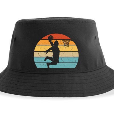 Bigfoot Dunking A Basketball Sasquatch Design Sustainable Bucket Hat