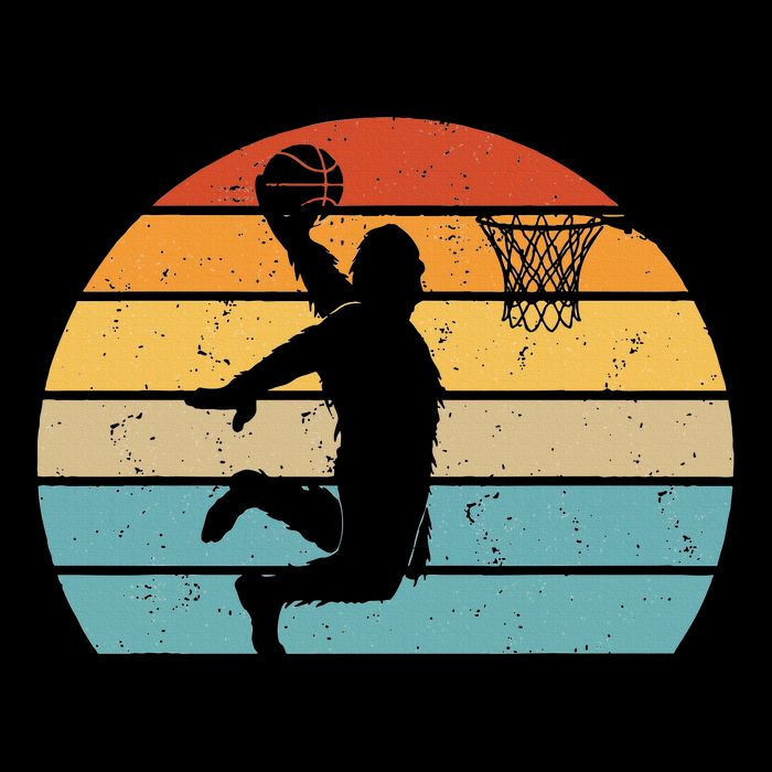 Bigfoot Dunking A Basketball Sasquatch Design Sustainable Bucket Hat