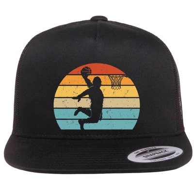 Bigfoot Dunking A Basketball Sasquatch Design Flatbill Hat