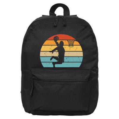 Bigfoot Dunking A Basketball Sasquatch Design 16 in Basic Backpack