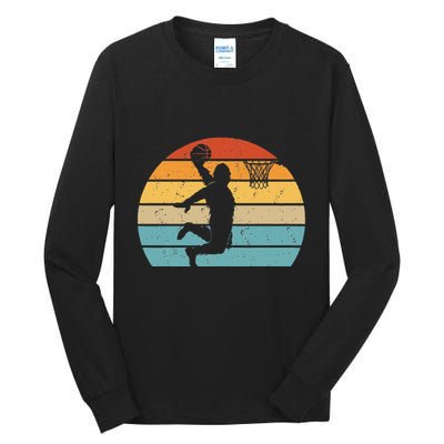 Bigfoot Dunking A Basketball Sasquatch Design Tall Long Sleeve T-Shirt