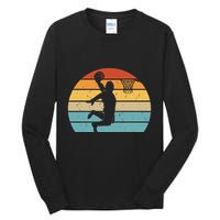 Bigfoot Dunking A Basketball Sasquatch Design Tall Long Sleeve T-Shirt