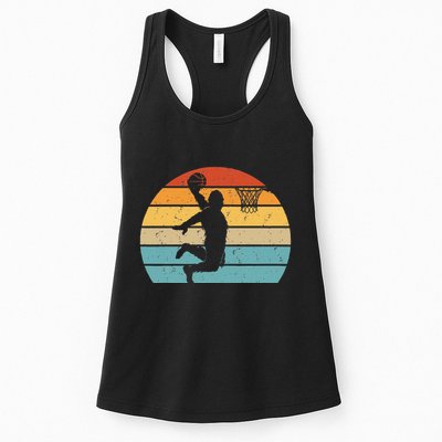 Bigfoot Dunking A Basketball Sasquatch Design Womens Tank Top