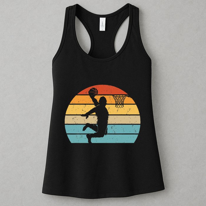 Bigfoot Dunking A Basketball Sasquatch Design Womens Tank Top