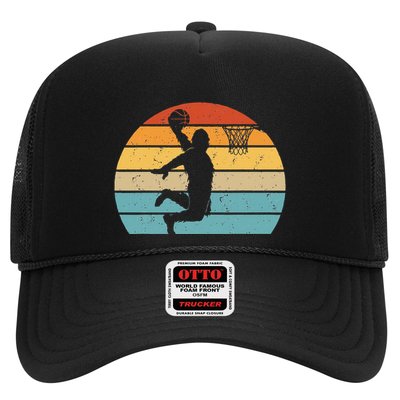 Bigfoot Dunking A Basketball Sasquatch Design Trucker Hat