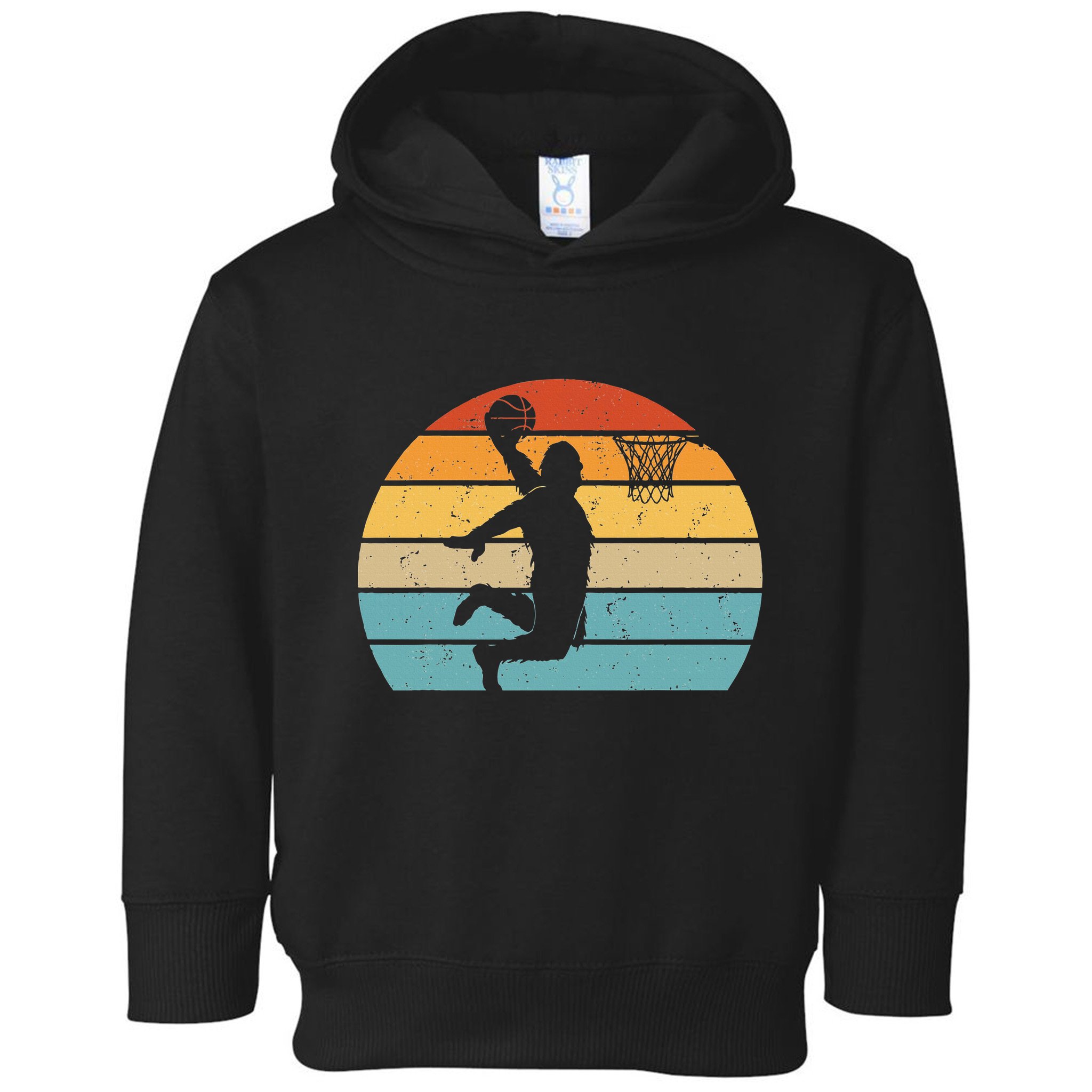 Bigfoot Dunking A Basketball Sasquatch Design Toddler Hoodie