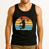 Bigfoot Dunking A Basketball Sasquatch Design Tank Top