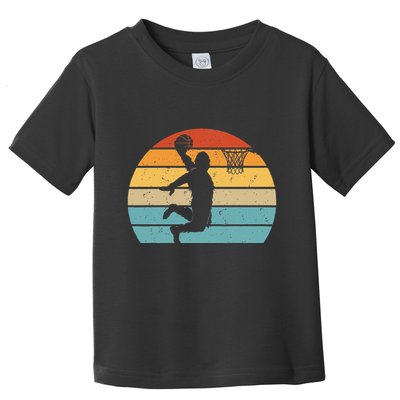Bigfoot Dunking A Basketball Sasquatch Design Toddler T-Shirt