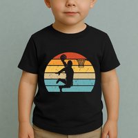 Bigfoot Dunking A Basketball Sasquatch Design Toddler T-Shirt