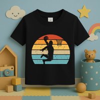 Bigfoot Dunking A Basketball Sasquatch Design Toddler T-Shirt