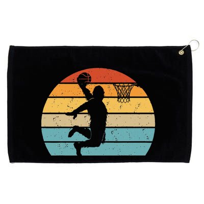 Bigfoot Dunking A Basketball Sasquatch Design Grommeted Golf Towel