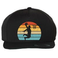 Bigfoot Dunking A Basketball Sasquatch Design Wool Snapback Cap