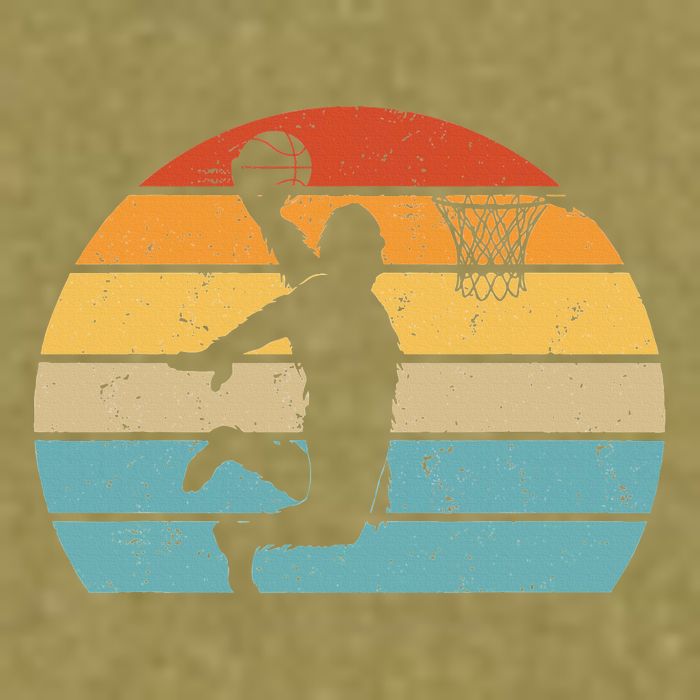 Bigfoot Dunking A Basketball Sasquatch Design Garment-Dyed Women's Muscle Tee