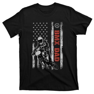 BMX Dad American Flag Fathers Day 4th Of July Gift T-Shirt