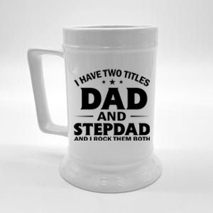 Best Dad And Stepdad Cute Father Beer Stein