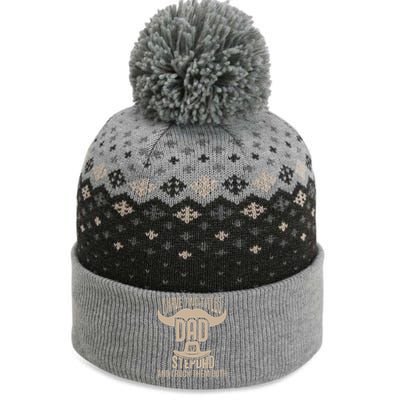 Best Dad And Stepdad Cute Fathers Day The Baniff Cuffed Pom Beanie