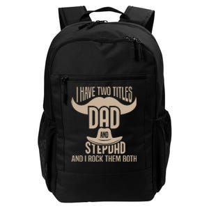 Best Dad And Stepdad Cute Fathers Day Daily Commute Backpack