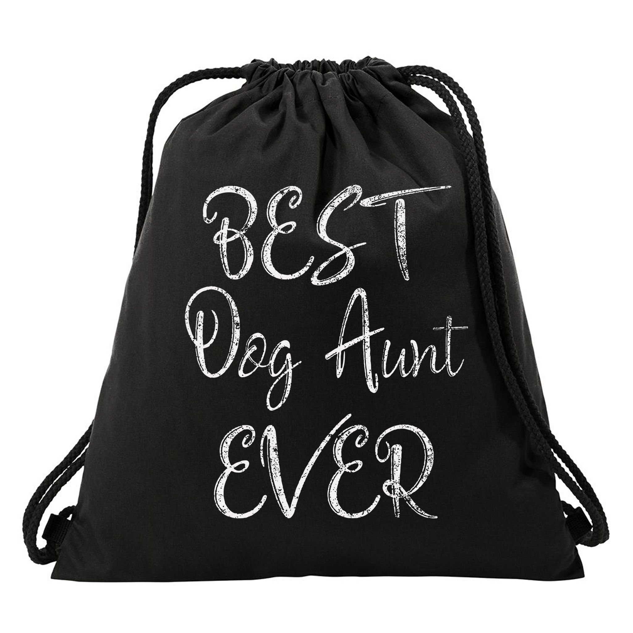Best Dog Aunt Ever Mothers Day Funny Dog Lover Drawstring Bag