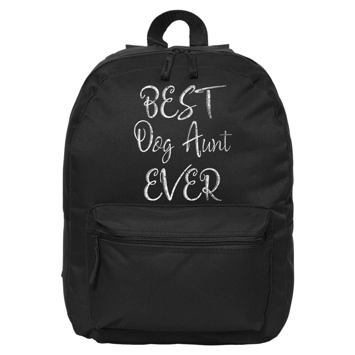 Best Dog Aunt Ever Mothers Day Funny Dog Lover 16 in Basic Backpack