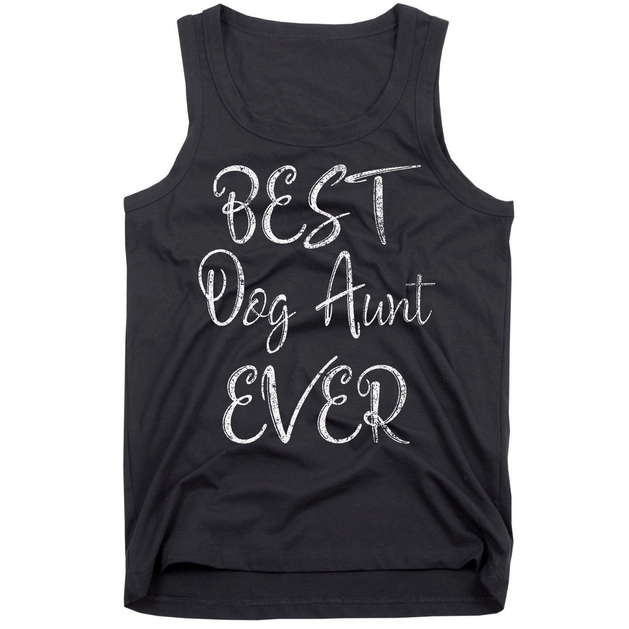 Best Dog Aunt Ever Mothers Day Funny Dog Lover Tank Top