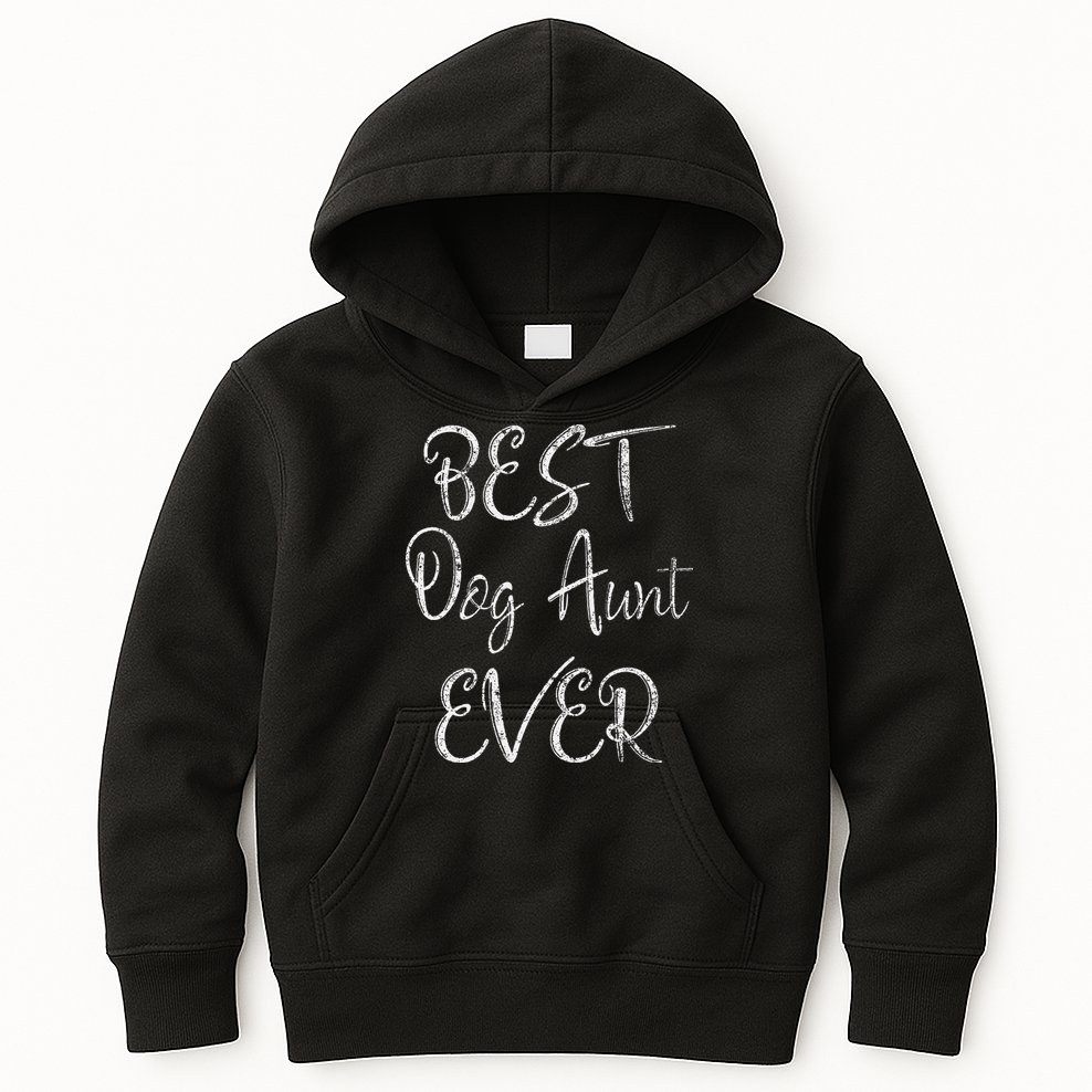 Best Dog Aunt Ever Mothers Day Funny Dog Lover Kids Hoodie
