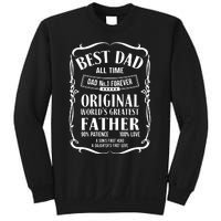 Best Dad All Time Dad No1 Dad Shirt Father's Day Sweatshirt