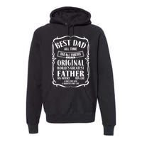 Best Dad All Time Dad No1 Dad Shirt Father's Day Premium Hoodie