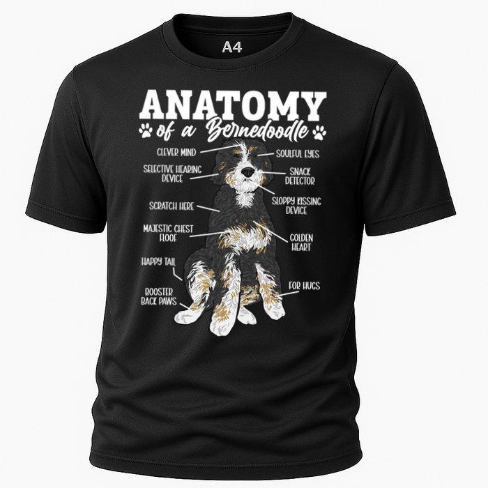 Bernedoodle Dog Anatomy Of A Bernedoodle Cooling Performance Crew T-Shirt