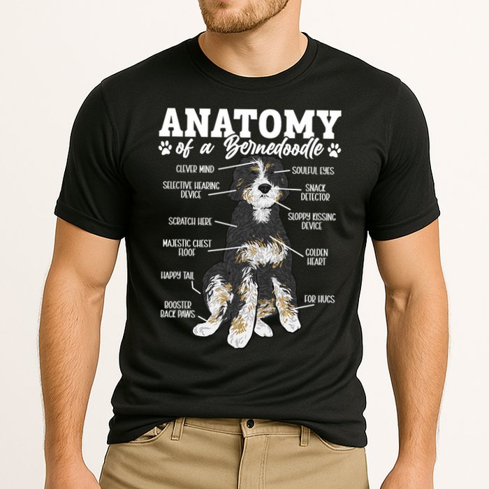 Bernedoodle Dog Anatomy Of A Bernedoodle Cooling Performance Crew T-Shirt