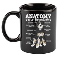 Bernedoodle Dog Anatomy Of A Bernedoodle 11oz C Handle Ceramic Mug