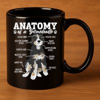 Bernedoodle Dog Anatomy Of A Bernedoodle 11oz C Handle Ceramic Mug