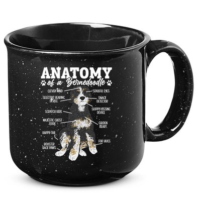 Bernedoodle Dog Anatomy Of A Bernedoodle 15oz Campfire Ceramic Mug