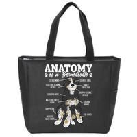 Bernedoodle Dog Anatomy Of A Bernedoodle Zip Tote Bag