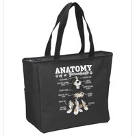 Bernedoodle Dog Anatomy Of A Bernedoodle Zip Tote Bag