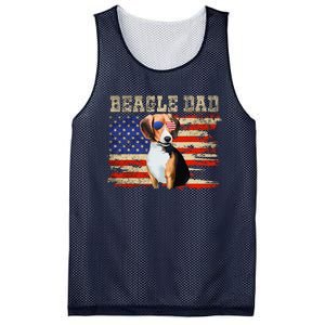 Beagle Dad American Flag Sunglasses Dog Usa Dog Dad Mesh Reversible Basketball Jersey Tank