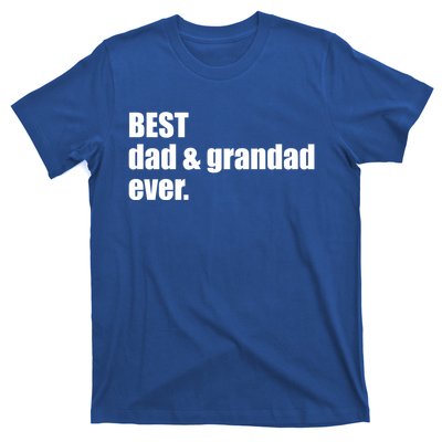 Best Dad And Grandad Ever Gift Fathers Day Funny Gift T-Shirt