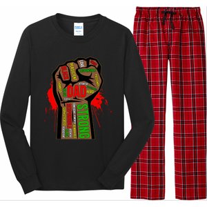 Black Dad African American Melanin Pride Black History Month Gift Long Sleeve Pajama Set