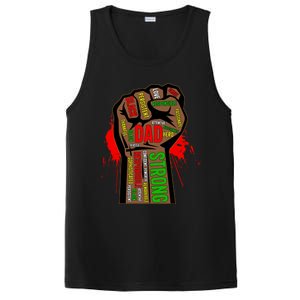 Black Dad African American Melanin Pride Black History Month Gift PosiCharge Competitor Tank