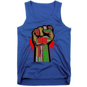 Black Dad African American Melanin Pride Black History Month Gift Tank Top