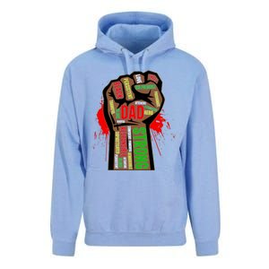 Black Dad African American Melanin Pride Black History Month Gift Unisex Surf Hoodie