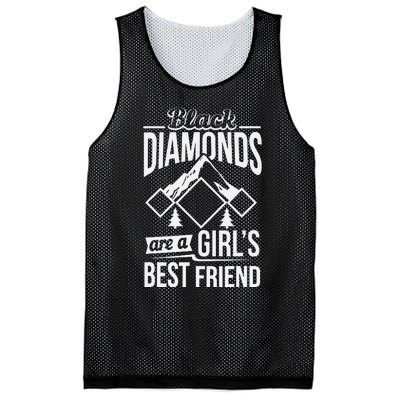 Black Diamonds Are A Best Friend Ski Snowboard Mesh Reversible Basketball Jersey Tank