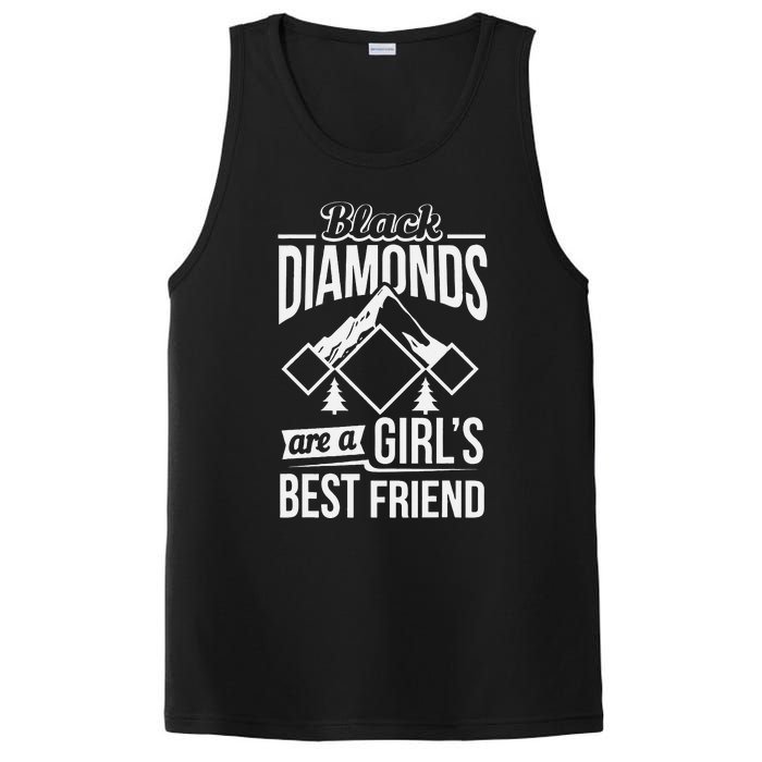 Black Diamonds Are A Best Friend Ski Snowboard PosiCharge Competitor Tank