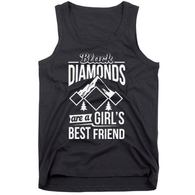 Black Diamonds Are A Best Friend Ski Snowboard Tank Top