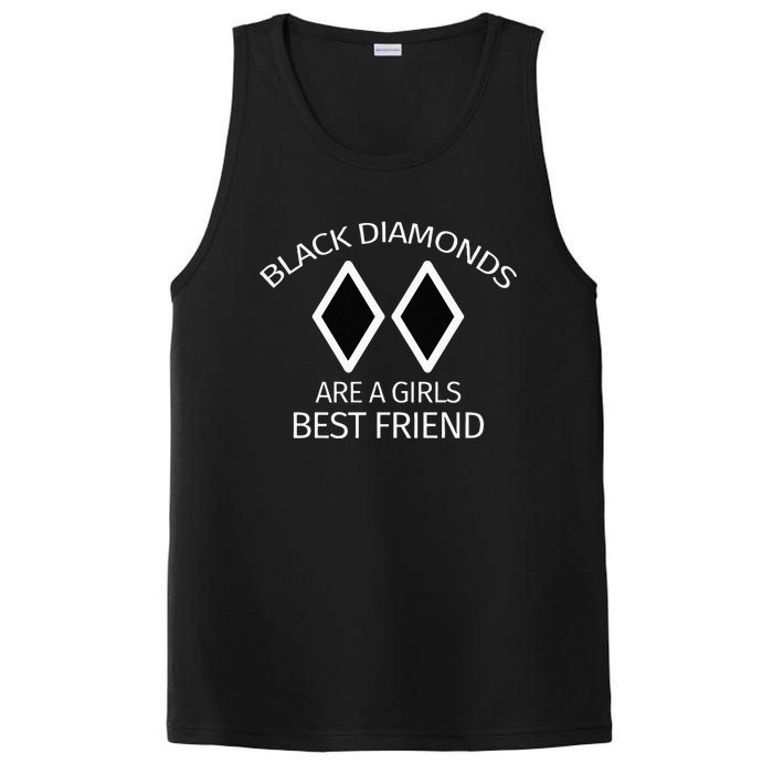 Black Diamonds Are A Girl Best Friend Skiing PosiCharge Competitor Tank